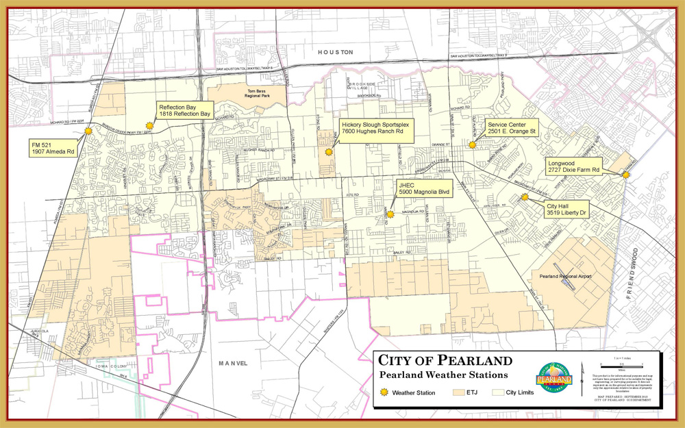 Pearland Weather Stations