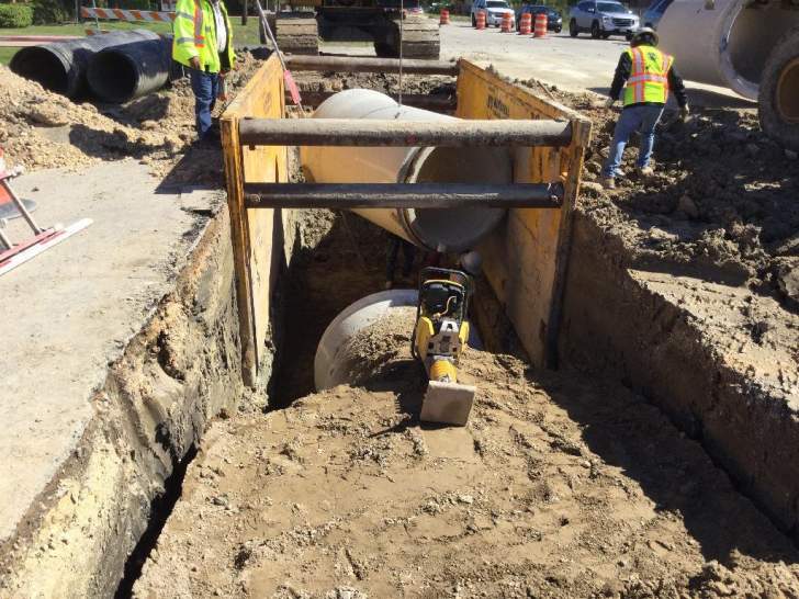 storm sewer installation