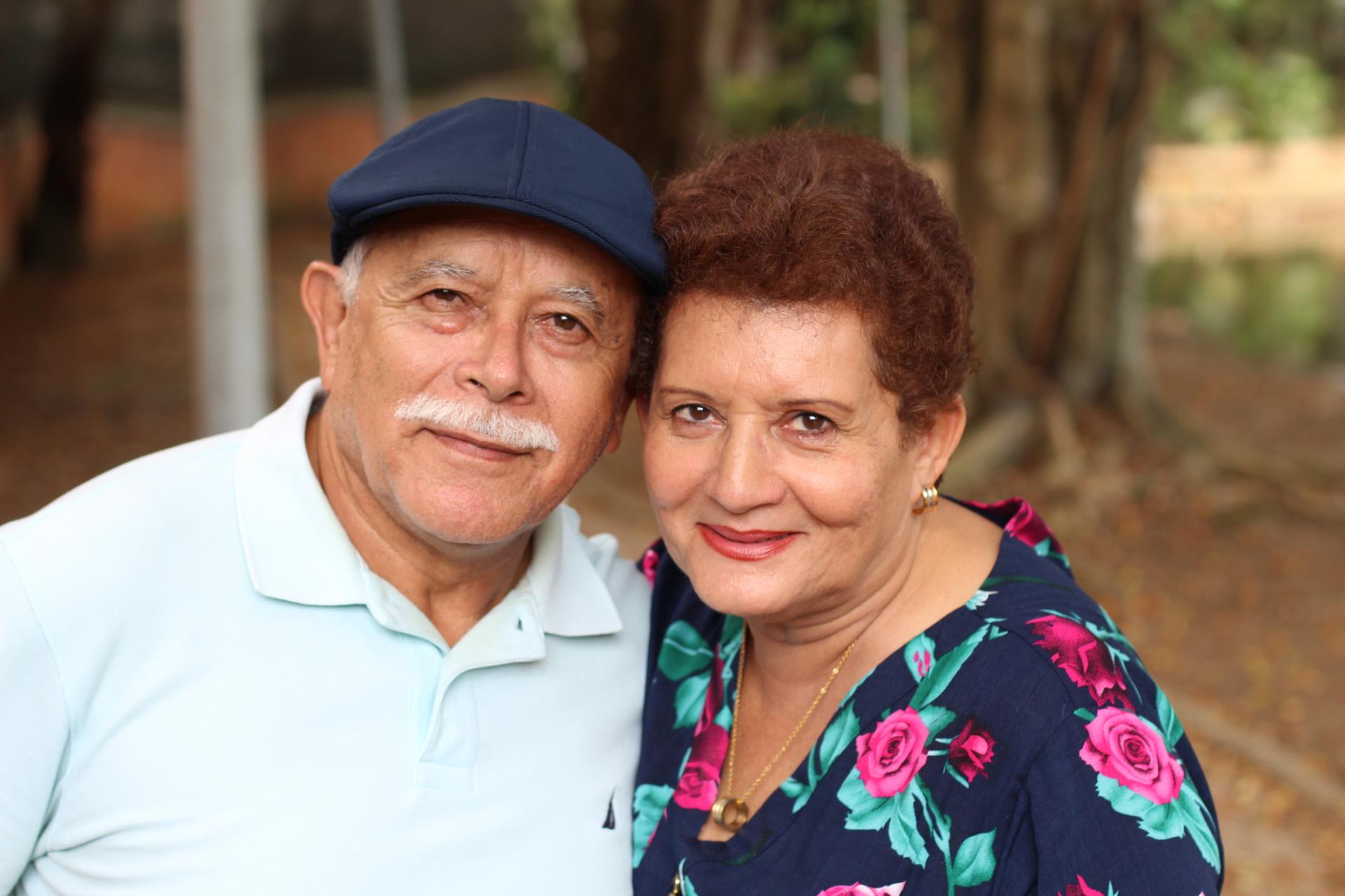 older couple smiling