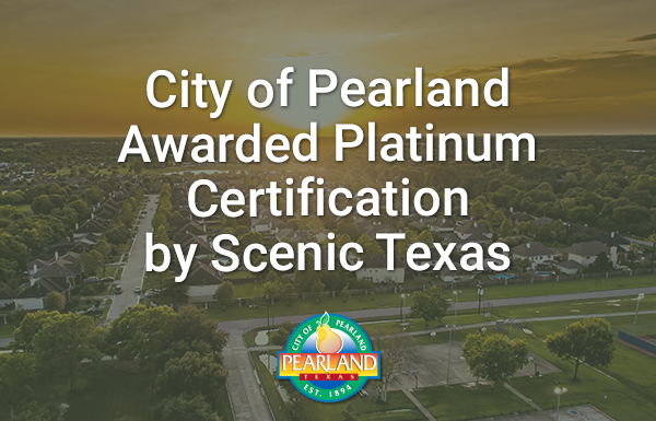 COP awarded platinum certification by scenic texas