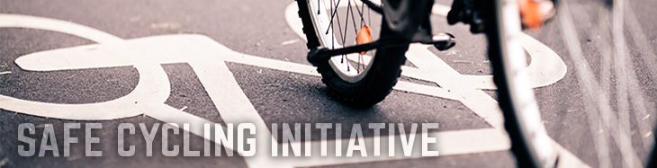 image of bike with safe cycling initiative